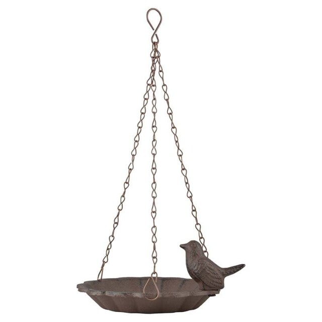 Fallen Fruits Hanging Bird Bath Cast Iron Decoration 16cm