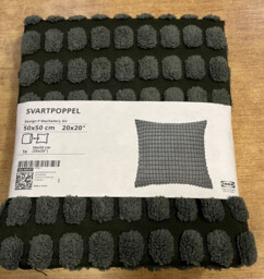 Ikea Svartpoppel Grey Green Cushion Cover 50 X 50 Cm 905.430.07