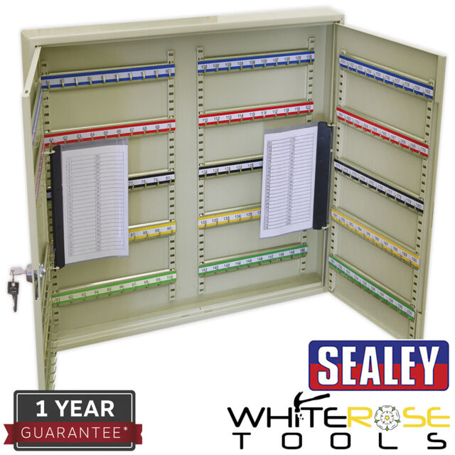 Sealey Key Cabinet 200 Key Capacity Wide Storage Safe Security