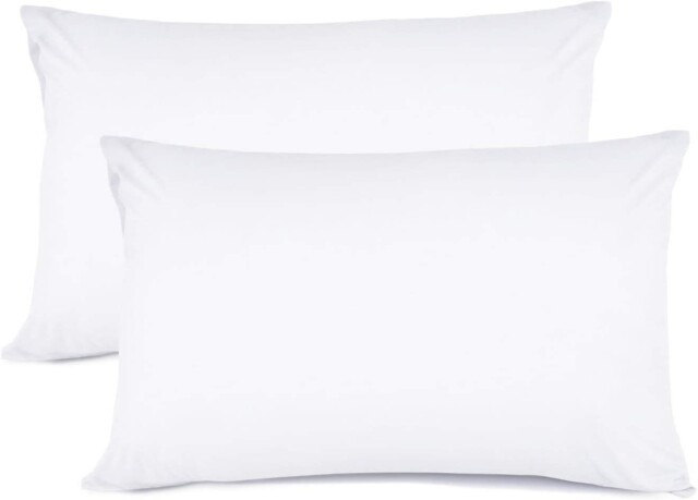 Rayyan Linen S White 100% Egyptian Cotton Pair Of Pillowcases 200
