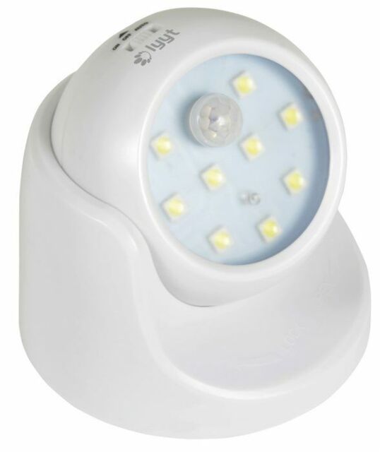 360° Battery Power Motion Sensor Security Pir Led Light Garden Indoor