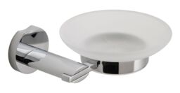 Vado Kovera Frosted Glass Soap Dish & Holder Chrome Kov-182-c/p Bnib