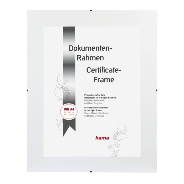 "Hama ""clip-fix Frameless Picture Holder, 21 X 29.7 Cm, Transparent"
