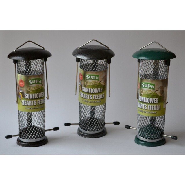 Supa Wild Bird Metal Sunflower Heart Feeder - Birds