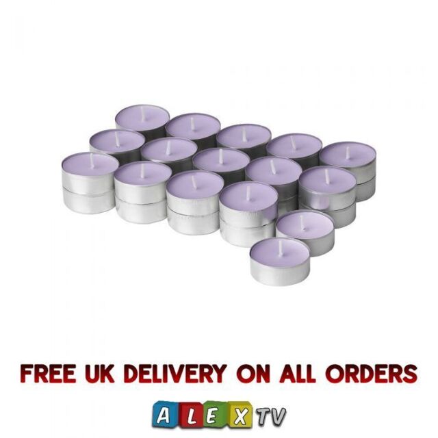 Ikea Jamnmod Lilac Scented Tealight Candles Sweet Pea Fragrance Pack