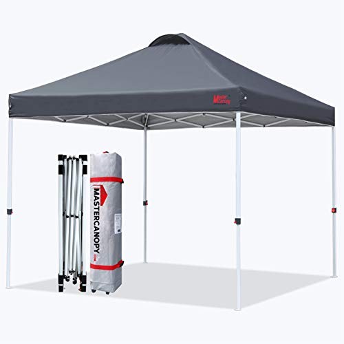 Durable Ez Pop-up Gazebo Tent With Roller Bag (2.5x2.5m,dark Grey)