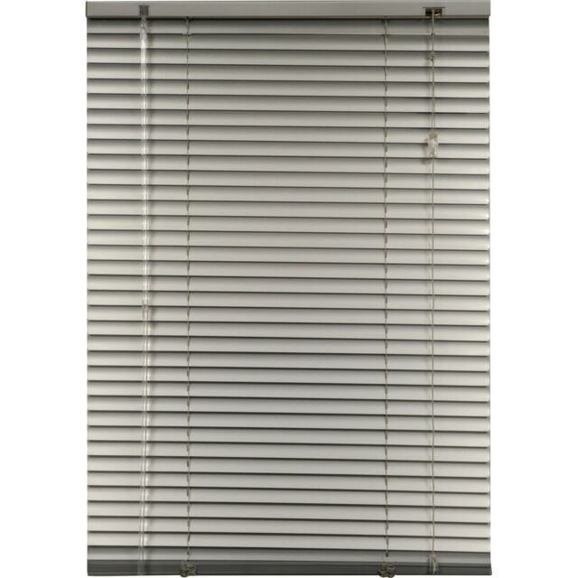 Venetian Blind Aluminium Silver 160cm Drop 75cm Wide Home Style The