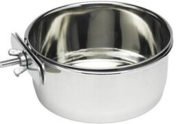 950ml Stainless Steel Bolt On Coop Cup Bird Cage Small Animal Pet Dog