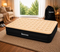 Benross Double Airbed Inflatable Mattress With Built-in Electric Pump