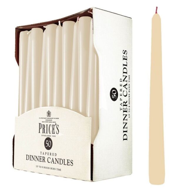 Prices Tapered Dinner Candles For Home Table Decor Pack Of 5, 10, 20 &