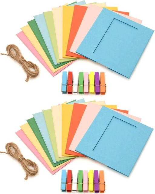 "Lot Of 2 Zink Colorful Photo Frame Kit For 2"" X 4” Photo Prints"
