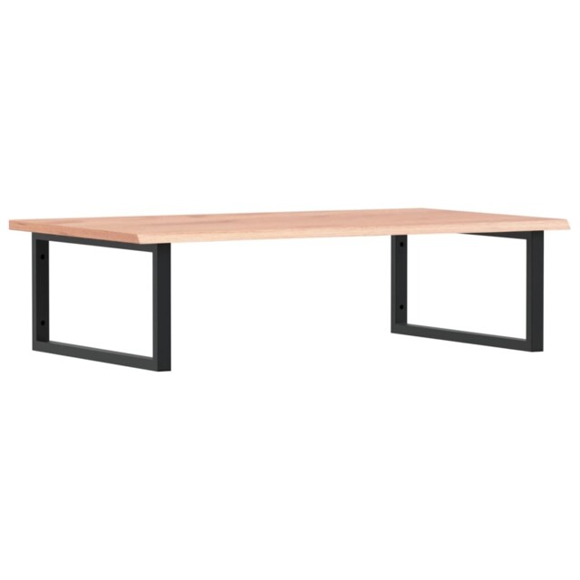 Basin Shelf Wall Mounted Bathroom Countertop steel And solid Wood Oak