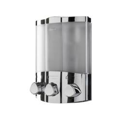 Bathroom Hand Soap Dispenser, Shampoo, Shower Gel, Triple Compartment,