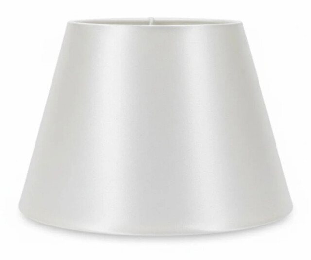 "Lampshade White 6"" Tapered Faux Silk 150mm Ct Lighting 5032317327360"