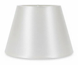 "Lampshade White 6"" Tapered Faux Silk 150mm Ct Lighting 5032317327360"