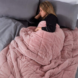 Brentfords Teddy Weighted Blanket For Adults Sleep Therapy Anxiety