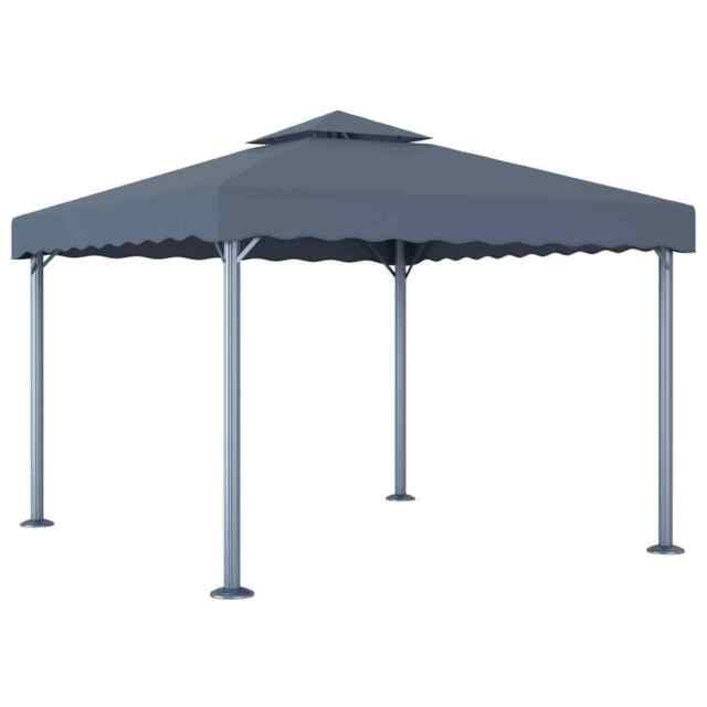 Gazebo 300x300 Cm Anthracite Aluminium Vidaxl