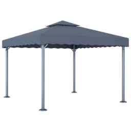 Gazebo 300x300 Cm Anthracite Aluminium Vidaxl