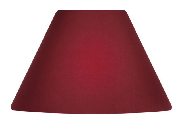 "Lampshade Red 12"" Coolie Wine Premium Cotton 300mm Oaks Lighting"