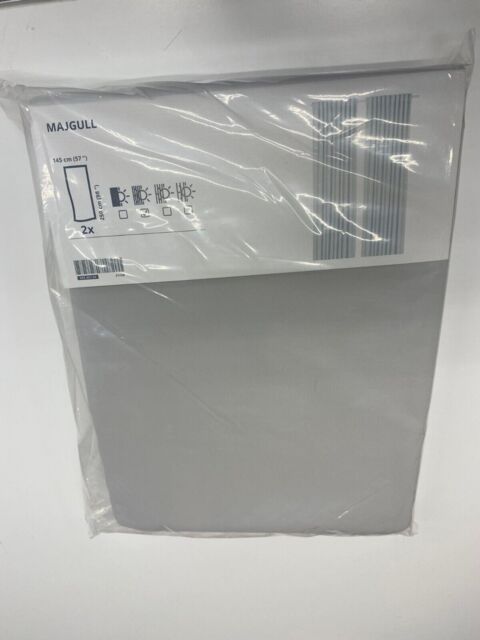 Ikea Majgull Room Darkening Curtains, 1 Pair, Light Grey, 145x250