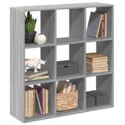 Room Divider Bookcase Grey Sonoma 102x29x103.5 Cm Engineered Wood