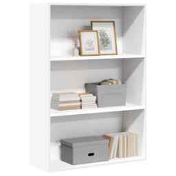 Bookcase White 80x30x114 Cm Engineered Wood Vidaxl