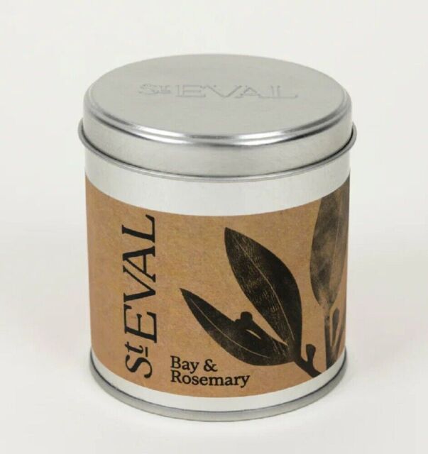 "Four St Eval ""bay & Rosemary"" Scented Candle In A Tin. Four Tins"