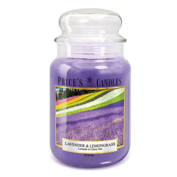 Price's Candles Fragrance Collection Lavender & Lemongrass Large Jar