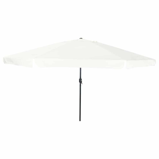 Garden Parasol Sand 394x394cm Polyester Steel Uv-resistant Collapsible
