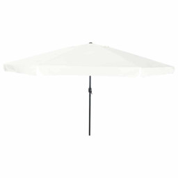 Garden Parasol Sand 394x394cm Polyester Steel Uv-resistant Collapsible