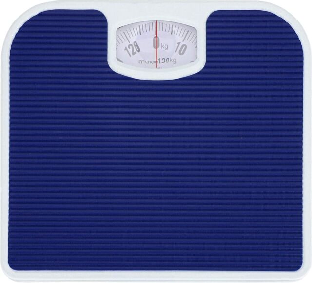 Mechanical Bathroom Body Weight Scale Non Slip Sturdy Platform Silver