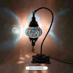 Turkish Moroccan Colorful Glass Mosaic Handmade Swan Neck Table Desk