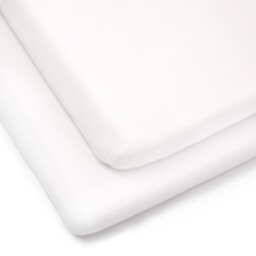 Clair De Lune Cot Bed Fitted Sheet 2 Pack 100% Cotton Jersey Sheets 70