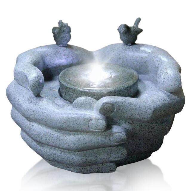 Water Feature Indoor Outdoor Led Fountain Waterfall Garden Decor