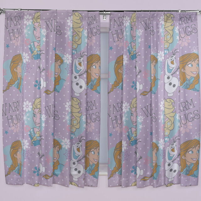 Disney Frozen Crystal Curtains 54 Inch Drop