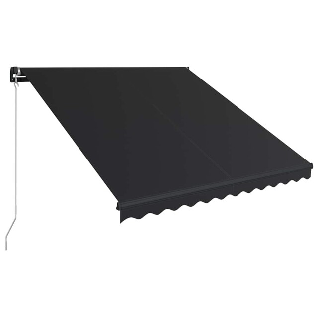 Manual Retractable Awning Outdoor Patio Awning Sunshade Garden Canopy