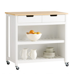 Clearance Sobuy Wood Kitchen Trolley Storage Cupboard Bar Table