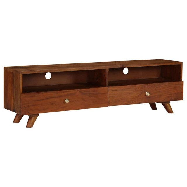 Solid Reclaimed Wood Tv Cabinet 140x30x40cm Entertainment Centre Stand