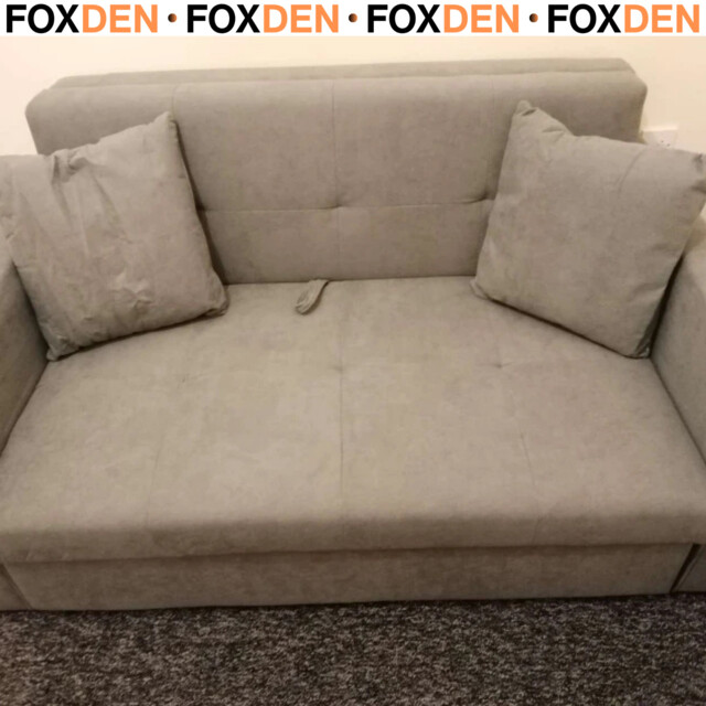 2 Seater Sofa Bed Convertible Bed Settee With 2 Cushions And Storage -
