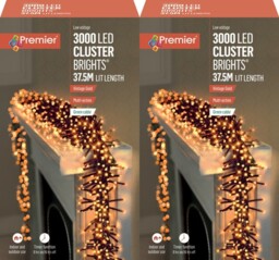 2x 3000 Led Cluster Indoor Outdoor Action Christmas Tree Lights