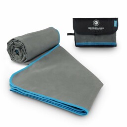 Bergbruder Microfiber Towels Grey/blue (set S/l) 80 X 40cm & 160 X