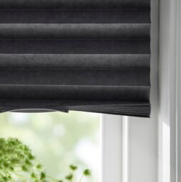 Ikea Schottis Block-out Pleated Blind Dark Grey Window Covers 100x190