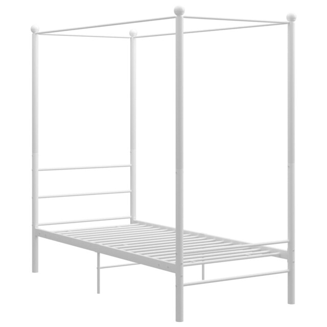 Canopy Bed Frame Metal Furniture Set Multi Colours 100x200/90x200 Cm