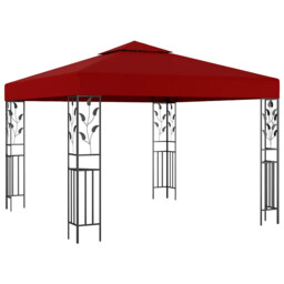 Gazebo 3x3 M Wine Red Vidaxl