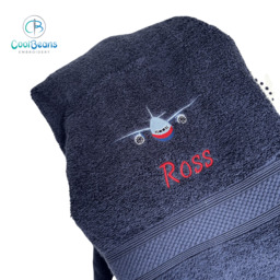 Plane Towel - Personalised - Flannel / Hand Towel / Bath Towel