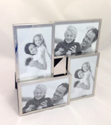 Shudehill Giftware Silver 4 25cm X (frame), 9cm X 4cm (photos),