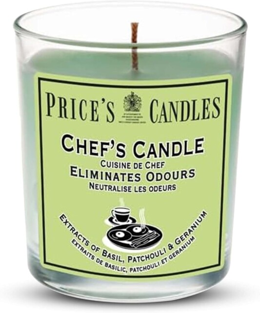 Price's - Chef's Jar Candle - Odour Eliminating Candle - Made With
