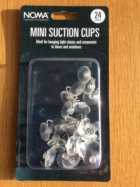 Noma Mini Suction Cup Ornament Hangers, Decoration Holders, Xmas Tree