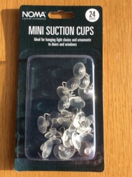 Noma Mini Suction Cup Ornament Hangers, Decoration Holders, Xmas Tree