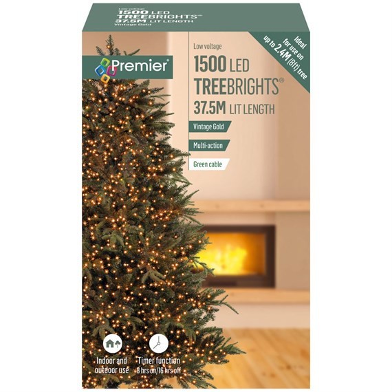 1500 Led Multi-action Treebrights Christmas Tree Lights With Timer